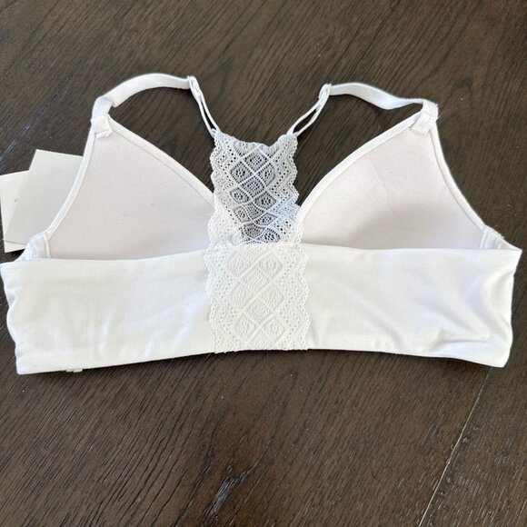 Maidenform Girl size 34A Contour Racerback Lace White Bra NEW - Picture 4 of 6